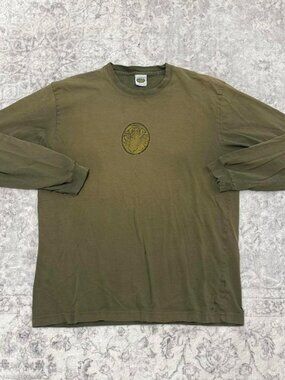 90s Rainforest tshirt green faded lion tee shirt